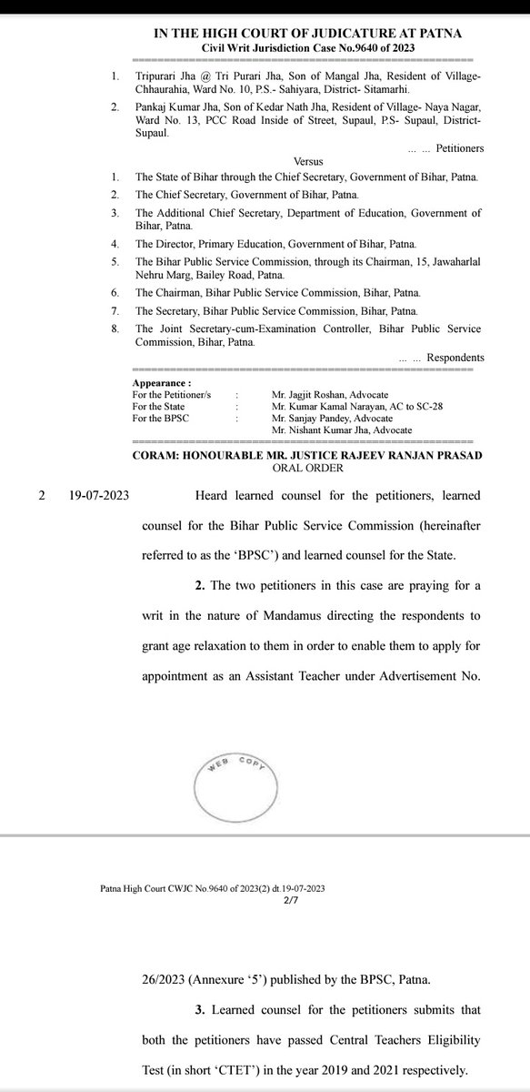 brvas_wc's tweet photo. 👉When online application date were extended for two/three times then what is the need of acceptance of offline application ?
👉Were BPSC not providing technical assistance/support ?
 #BPSC_TRE
👉दाल में कुछ काला है या पूरी दाल ही काली है ?
@NitishKumar @SMCHOUOfficial @VijayKChy https://t.co/ukd9ucQMXd