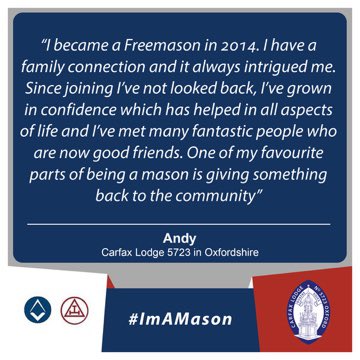 Here is W.Bro Andy of Carfax Lodge. #ImAMason #Freemasons #UGLE