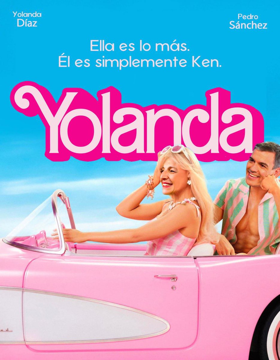 🩷"Vamos Ken, que vamos a renovar un gobierno que mejore la vida de la gente".

#BarbieTheMovie #YolandaPresidenta