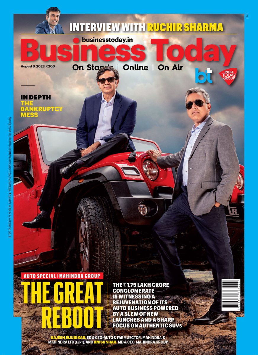 #BTCover | New launches to sharp focus on authentic SUVs, discover the driving force behind the Rs 1.75 lakh crore #MahindraGroup

Learn how they accelerated from 13.6% to 19.1% share in the SUV market in just 2 yrs in this #BTMagazine issue

#BTImmersive: bit.ly/3Y0SCHb