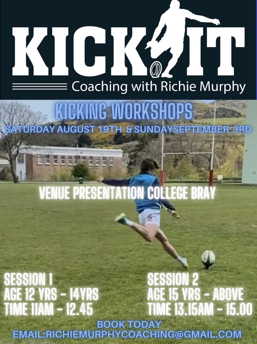 Kick It Session 
August 19th &amp; September 3rd 
Limited Availability Book Today