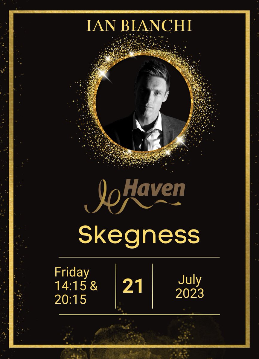 ianbianchi's tweet photo. Today is all about Skegness.
I have 2 performances at the new Haven Skegness holiday park.
I have a solo show on the outdoor stage from 14:15
Then an evening show with V-Trio in the main complex.

#ianbianchimusic #havenholidays #singer #skegness https://t.co/CvLB5LDeKs