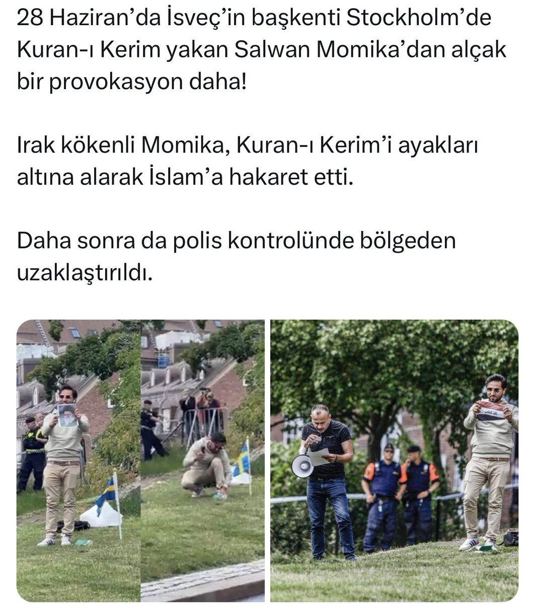 Ülkenizin bağımsız olduğuna eminmisiniz? @SwedenIstanbul @SwedenAnkara Çünkü NATO’ya girmek için bu tür hareketlerin yapılmayacağına dair mutabakat imzalayan sizin hükümetiniz değil mi? devletinize rağmen bunların yapılabiliyor olması bağımsız olmadığınız algısı oluşturuyor!