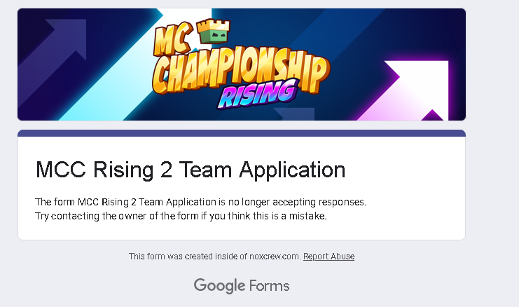 SnowyMeows's tweet photo. Guys im trying to apply for mcc rising but it says this when i try to open the application #Mccr https://t.co/areqBC2LHk
