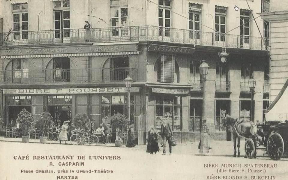 #Nantes place Graslin #Bretagne vers 1900