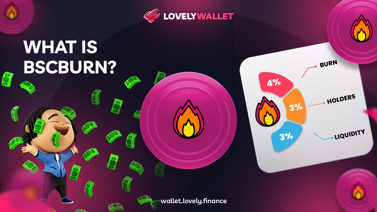 📣 We are thrilled to announce that BSCBURN has achieved yet another milestone by securing a listing on one of the fastest-growing wallets in the crypto space - Lovely Wallet. 🔥

👀 Know More about BSCBURN: coinmarketcap.com/community/arti…

🔥BSCBURN:
📌Website: bscburn.com