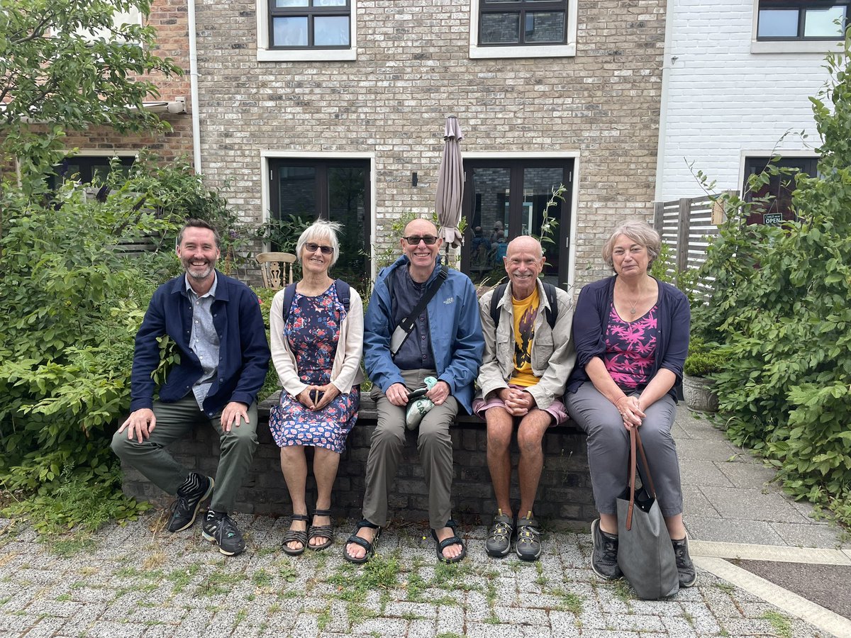 WarderTom's tweet photo. Very interesting visit to @MarmaladeLane Cohousing with members of the Phoenix Cohousing group. Lovely homes and shared spaces. Lots to ponder in co-design process with Human Nature (developers) in Lewes @HubSussex https://t.co/OpnKUp2UoE