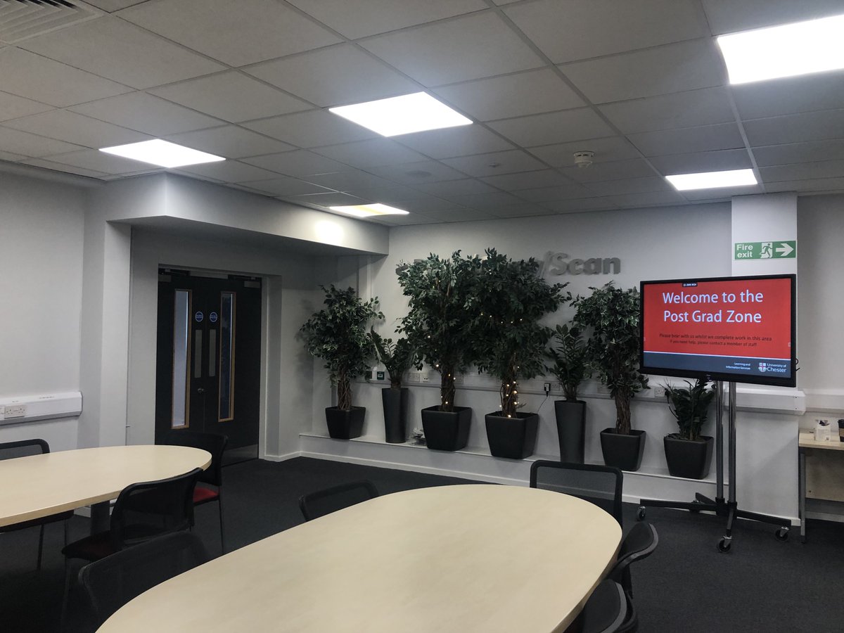 Lucy &amp; Louise went to explore the new Postgrad Centre at Exton Park Campus today. To get there, follow the helpful selfies below! Enter through the 24/7 access, turn left and you'll be there. Keep an eye out for info on our Launch Event, coming soon!!