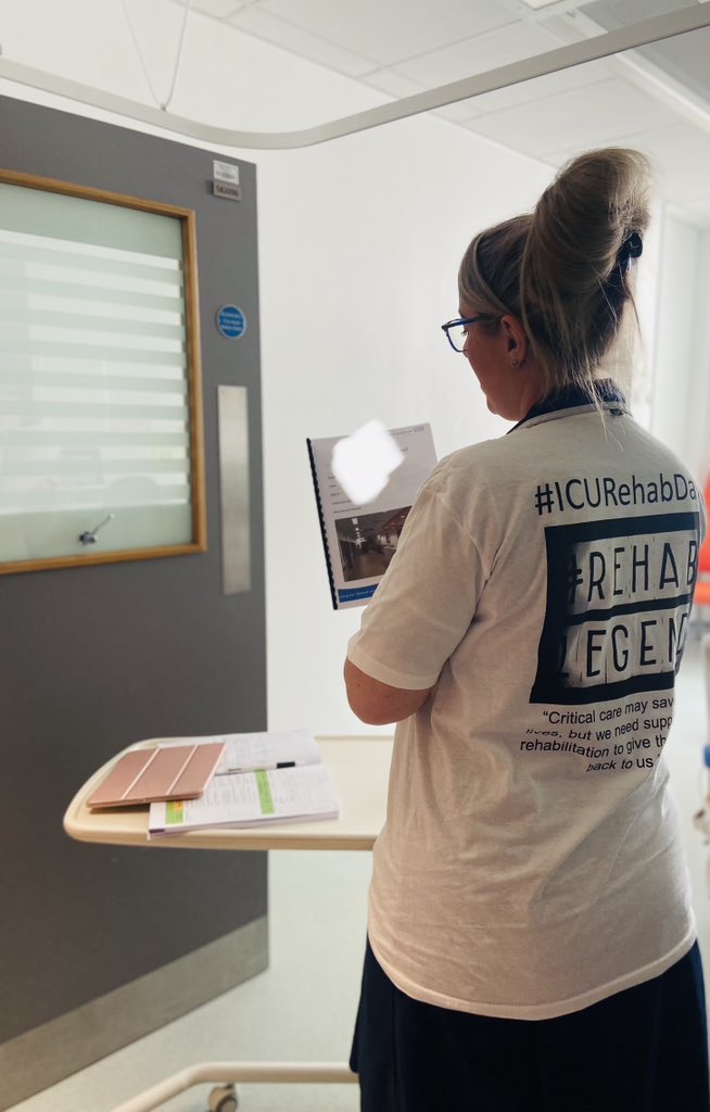 Reviewing ICU Pt journals, something we are proud of <a href="/WalsallHcareNHS/">Walsall Healthcare</a> <a href="/CCRT_ICURehab/">CCRT&ICURehab_WalsallHCare</a> Team.  Our diary compliance had gone from 32% to 83% in 12months 📝 Journals support psychological health “diaries fill in gaps for us, helped me especially understand my hallucinations” 💙 #ICU