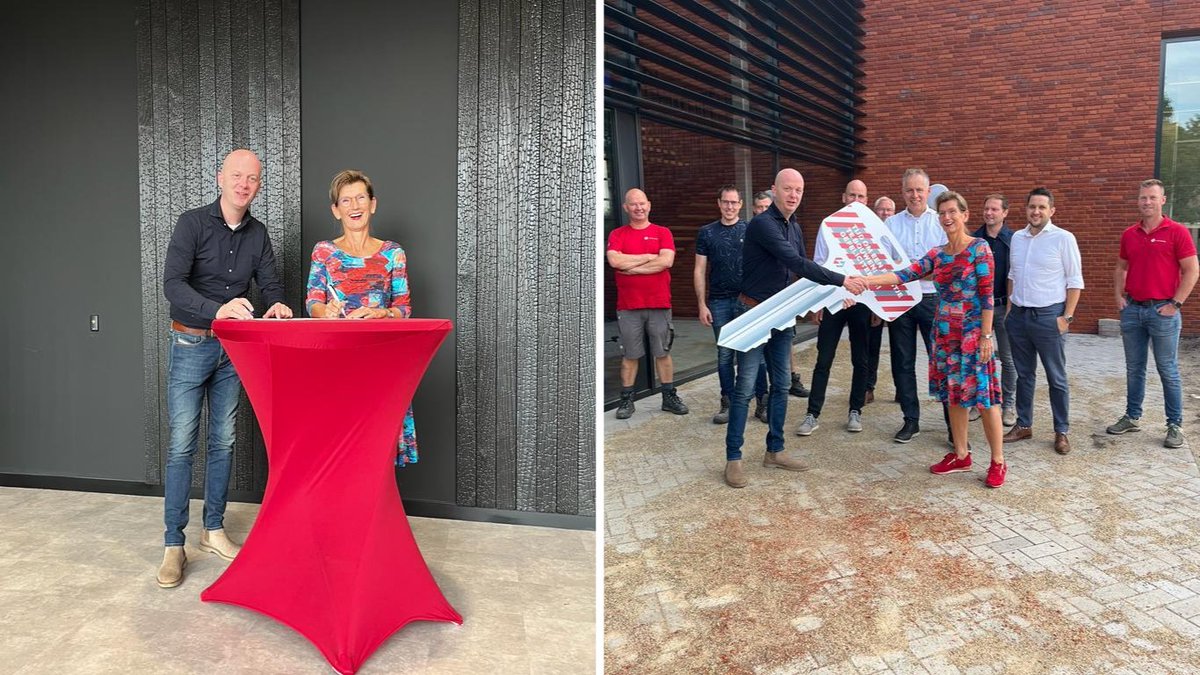 🔑 | Sleutel overgedragen
Vandaag vond de bouwkundige oplevering plaats van onze nieuwe locatie in Zeeland waarin ons regiokantoor, de werkplaatsen en de brandweerkazerne van Zeeland zit gevestigd. Lees meer: brandweer.nl/nieuws/regioka…