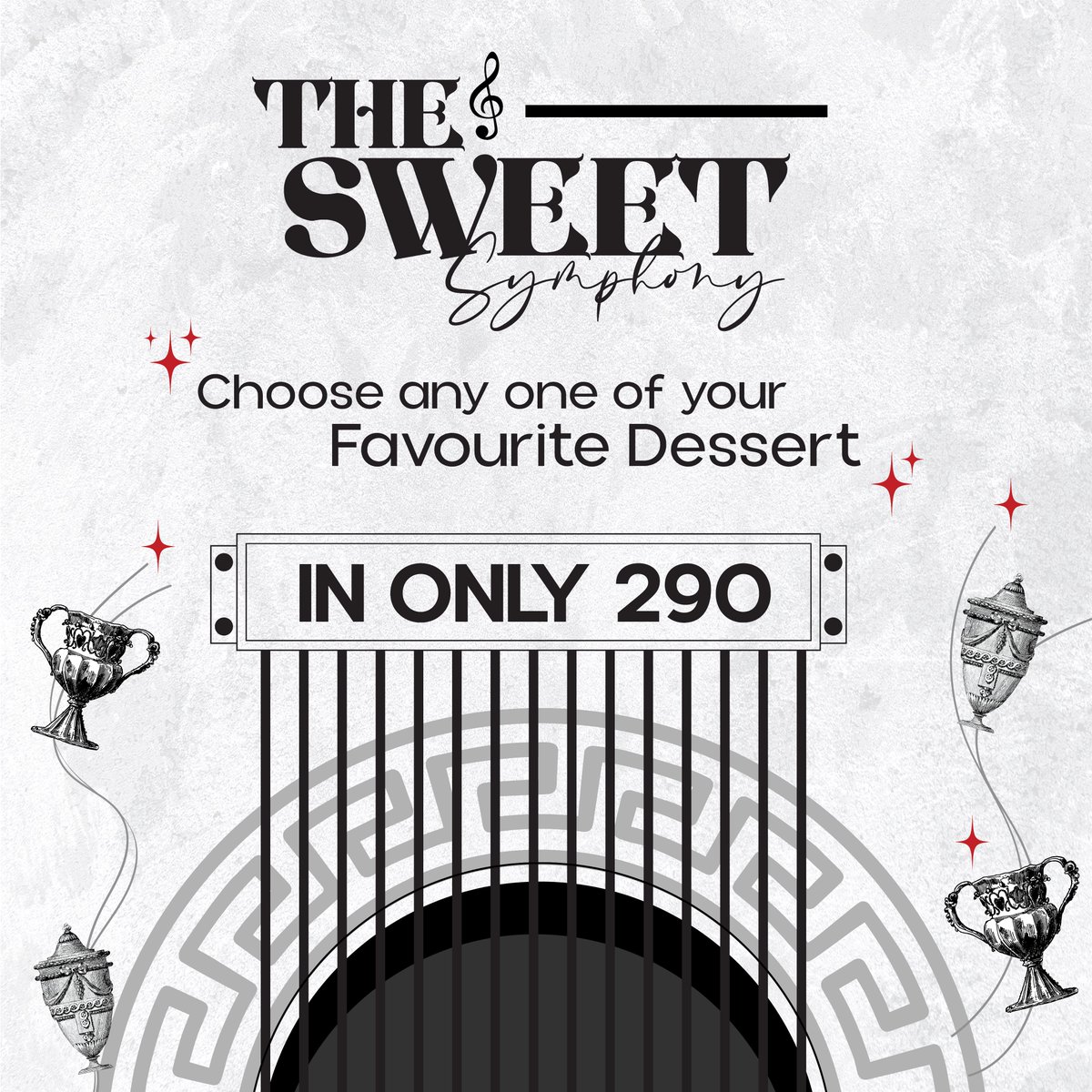 The Sweet Symphony is music to your taste buds, choose any dish in 290 only! #ExperienceTheTaste

*Note: Rasmalai Milk Cake is available only at our new raiwind road branch!

#AlKhanRestaurant #AlKhan #Foodies #SweetSymphony #TasteOfLahore