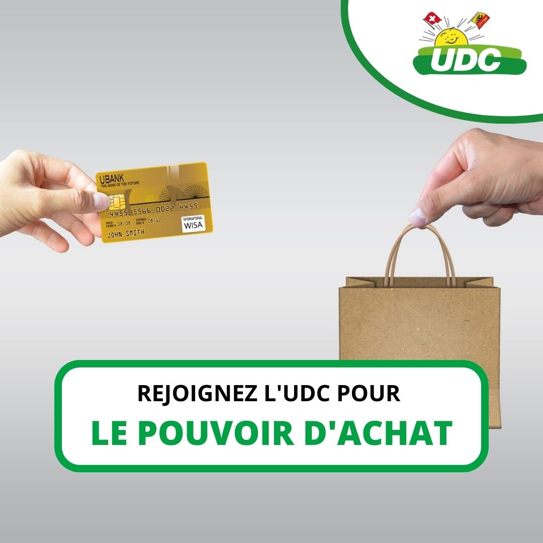 📣 Rejoignez l'UDC et agissez pour préserver votre pouvoir d'achat ! Ensemble, défendons les valeurs qui nous sont chères et construisons un avenir solide pour la Suisse. #EF23 #RejoignezNous #PouvoirDachat #UDC #Genève #UDCGenève