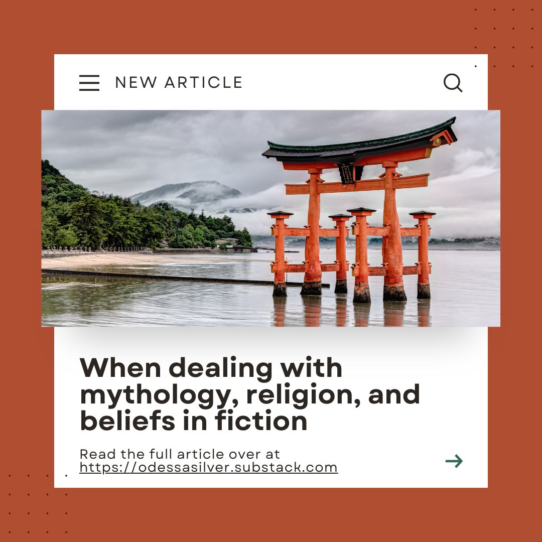 A new article has gone up on my substack. Please go and check it out!

odessasilver.substack.com/p/when-dealing…

#AuthorsOfTwitter #authorlife #mythology #Japan #indieauthor #amwritingfantasy #WritingCommunity