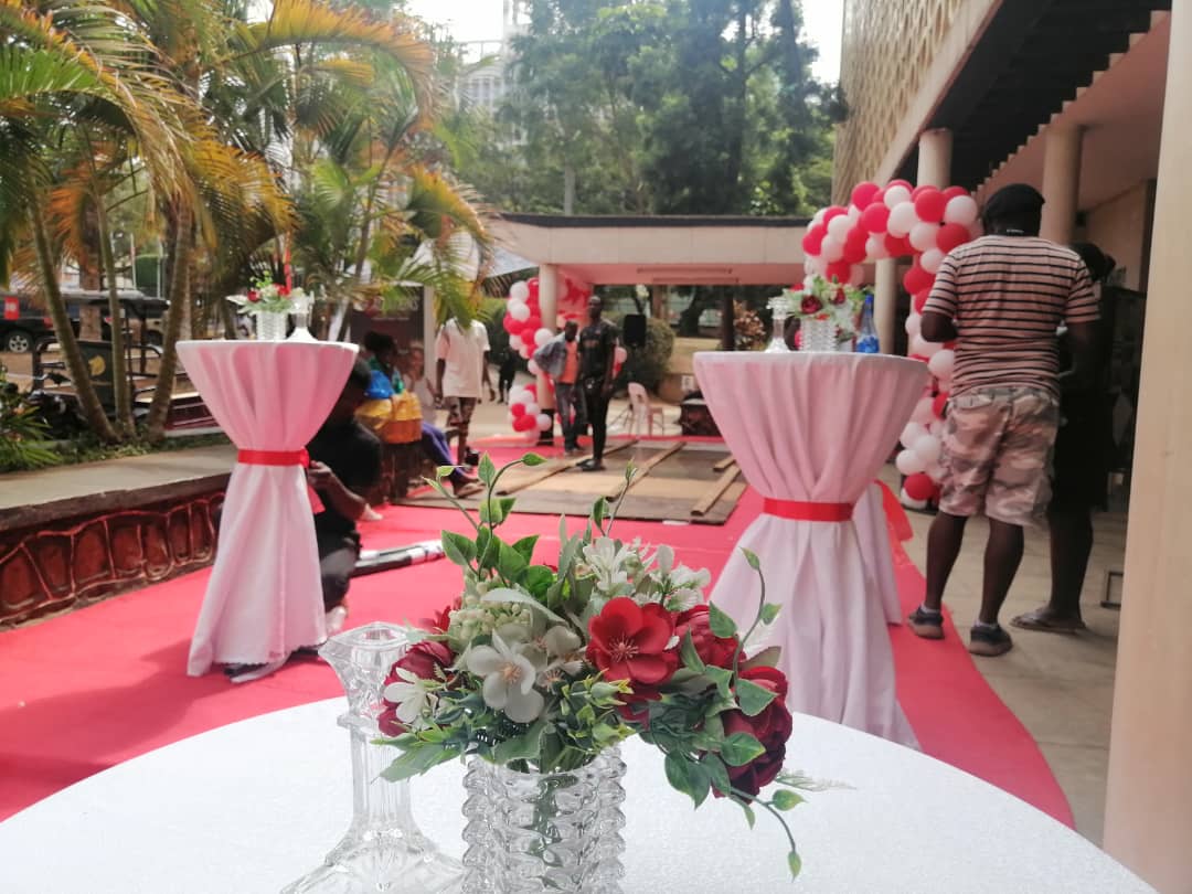 UNCC_UG's tweet photo. #SetUp 🔥 Calm Before the Storm

Are your Red Carpet Outfits Ready? 

Its the #BridgeHighTvSeries Premier Tonight at the National Theatre. 

Fall in - Entrance is only 30K &amp; 50K https://t.co/B035Bmg03Y