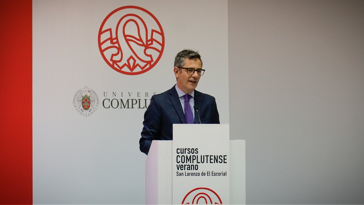 El ministro de la Presidencia clausura el curso '75 aniversario de la Declaración Universal de los Derechos Humanos. Retos Pendientes' de <a href="/SE_RelacCortes/">Secretaría de Estado de Relaciones con las Cortes</a> y <a href="/unicomplutense/">Complutense</a>

🗣️<a href="/felixbolanosg/">Félix Bolaños</a> y <a href="/mbachelet/">Michelle Bachelet</a> se han referido a la importancia de seguir garantizando los derechos humanos.