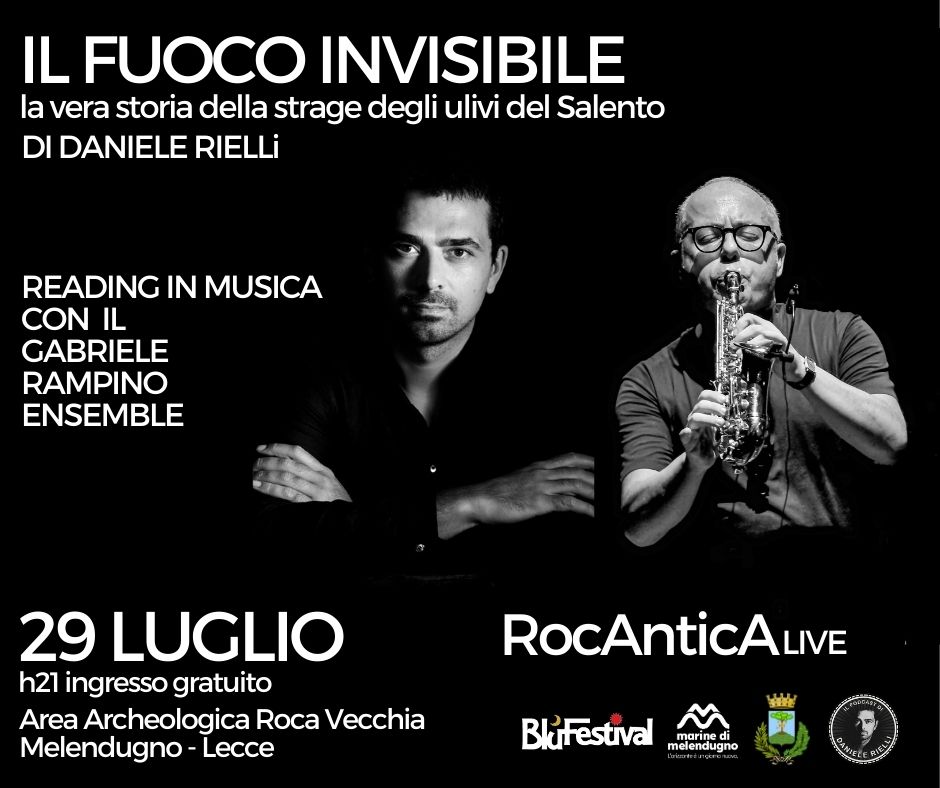 danielerielli's tweet photo. RocAntica #festival: 27,28 e 29 luglio. Due puntate live di #PDRpodcast con ospiti Rocco Tanica (27) e Mandrake (28) e poi il 29 si finisce in bellezza con questa cosetta qui. Area archeologica di Roca vecchia #Salento free entry
@RizzoliLibri
#ilfuocoinvisibile #RocAntica https://t.co/CMJNS8zDDN