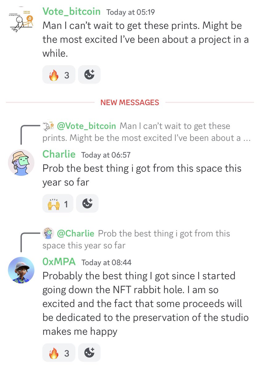 tylerdurdeth's tweet photo. I love a good comeback story. I am impressed by what @ChrisCummings__ & the @Iconic_NFT team delivered on the #BeyondTheEdge Pollock mint, and one look to the holders’ Discord chat is all you need to feel the positive effect it had on the community. We need more of those stories! https://t.co/qVmiE3BbuI