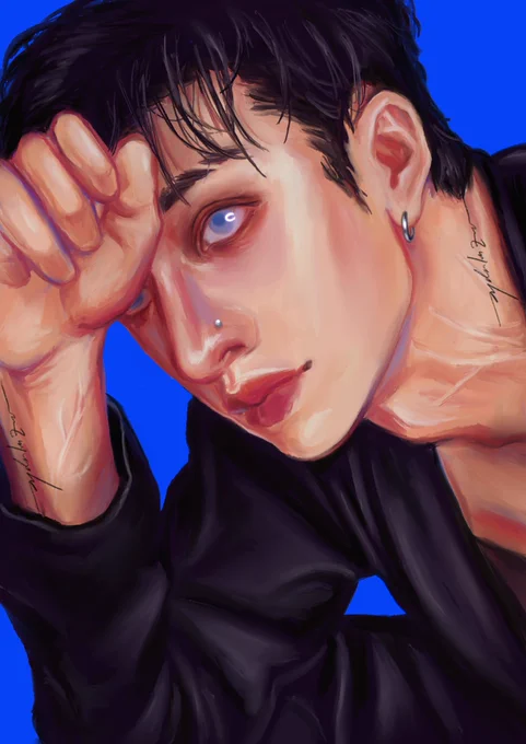 thank you for 1.5k likes!  i made brown eyes ver and without the lipstick stain ver 