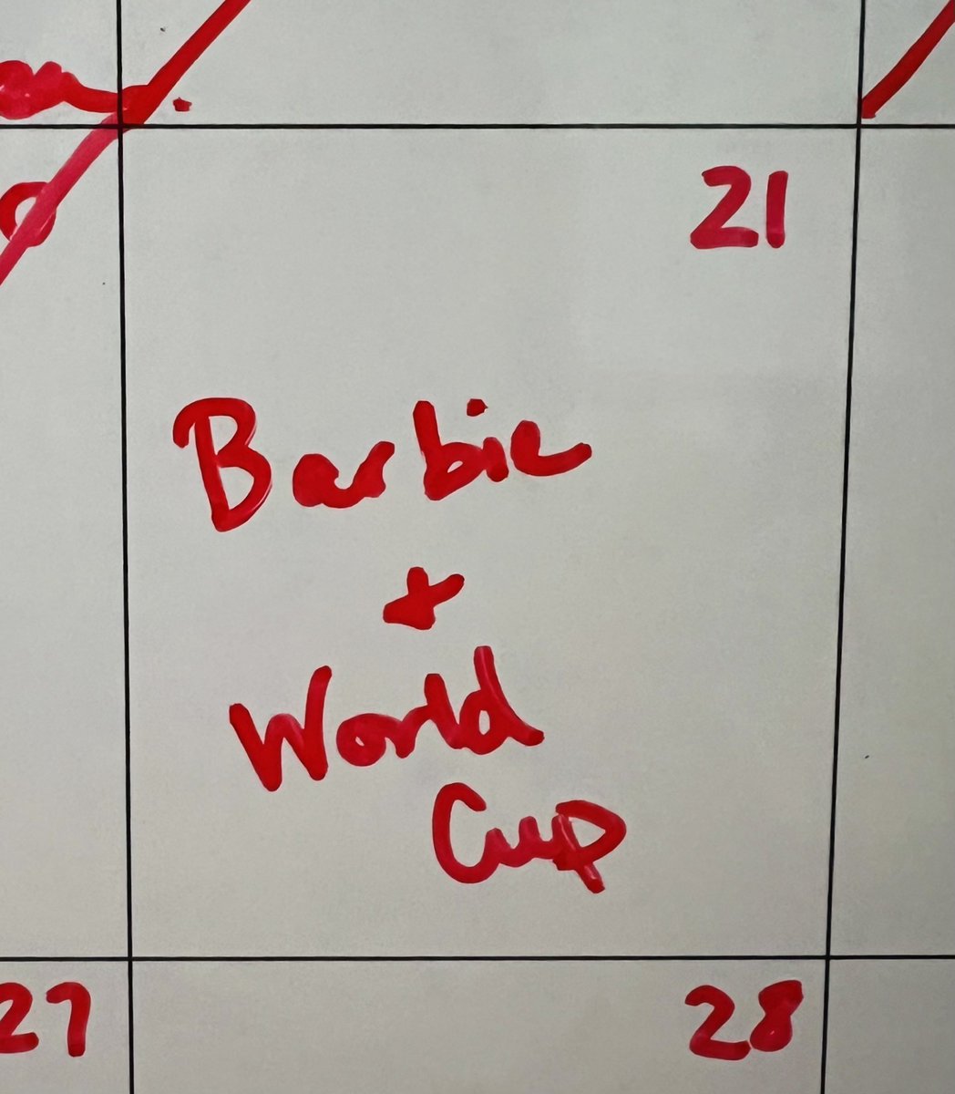 LadyInTheTweets's tweet image. Barbenheimer? It’s Barbinoe day, y’all. #Barbie #USWNT