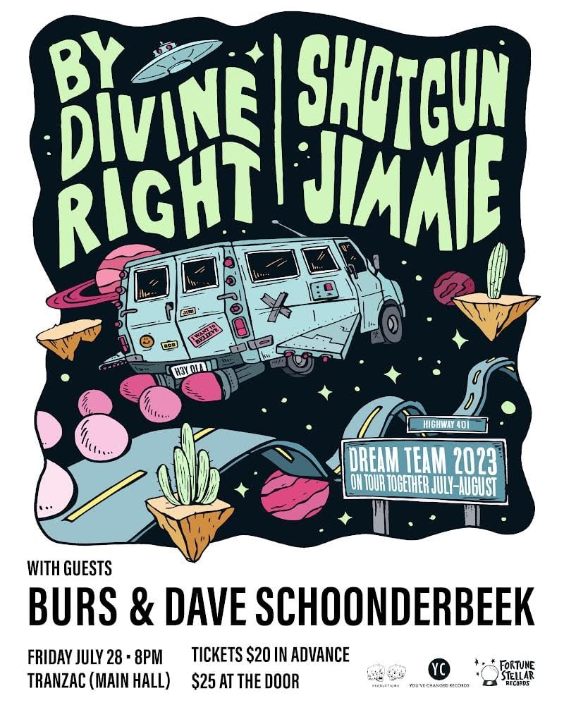 One week away, Kicking out the jams with @ByDivineRight @jimmieshotgun & @bursmusic At the Tranzac