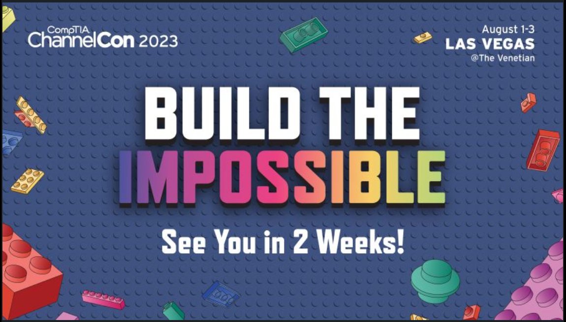 "If We Think It, We Can Build It".  We are excited to be part of the #compTIAcommunity and looking forward to seeing you in Las Vegas for CompTIA's ChannelCon 2023! If you see Larry Cobrin or Solei Dyment, please say hello. We enjoy meeting our #mspcfo partners in person!