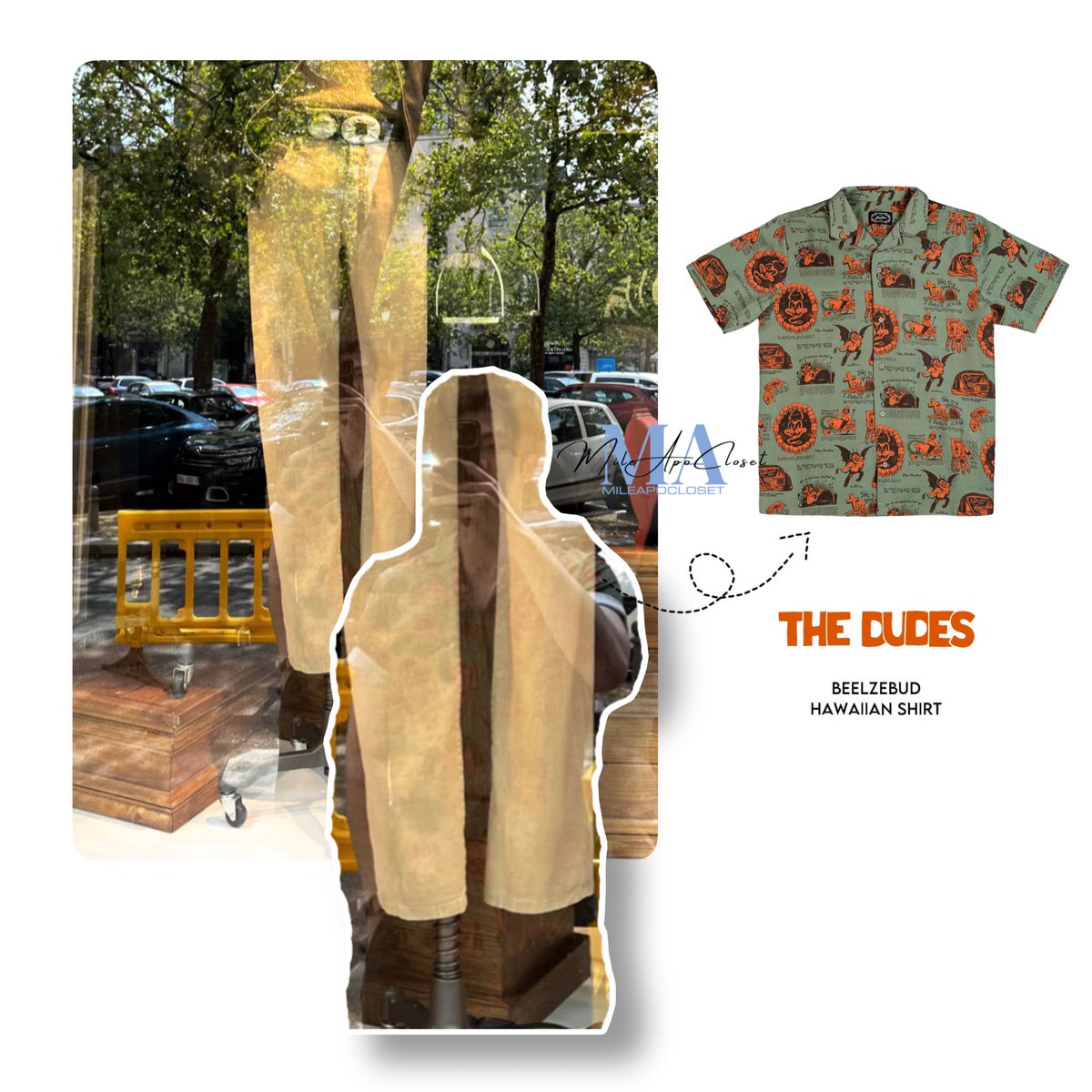 #MilePhakphum shared an igs in front of a vintage clothing store which unfortunately closed, wearing a shirt from <a href="/DudesFactory/">The Dudes</a>.

Still not sure what he was planning to do in Belgium, but anyway I hope he enjoys his stay there :)

#mileapocloset