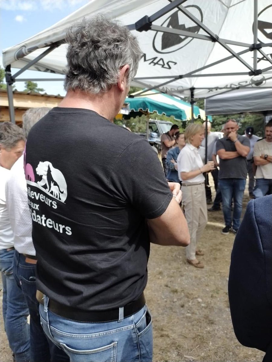 EleveursOvins's tweet photo. [#prédation] Aujourd'hui la FNO était dans les Alpes de Haute Provence avec la Préfète coordonnatrice et le Préfet référent du plan loup pour échanger avec les éleveurs. L'occasion de rappeler nos demandes pour le futur plan loup 
#objectifzeroattaque https://t.co/U7itOMsHFu