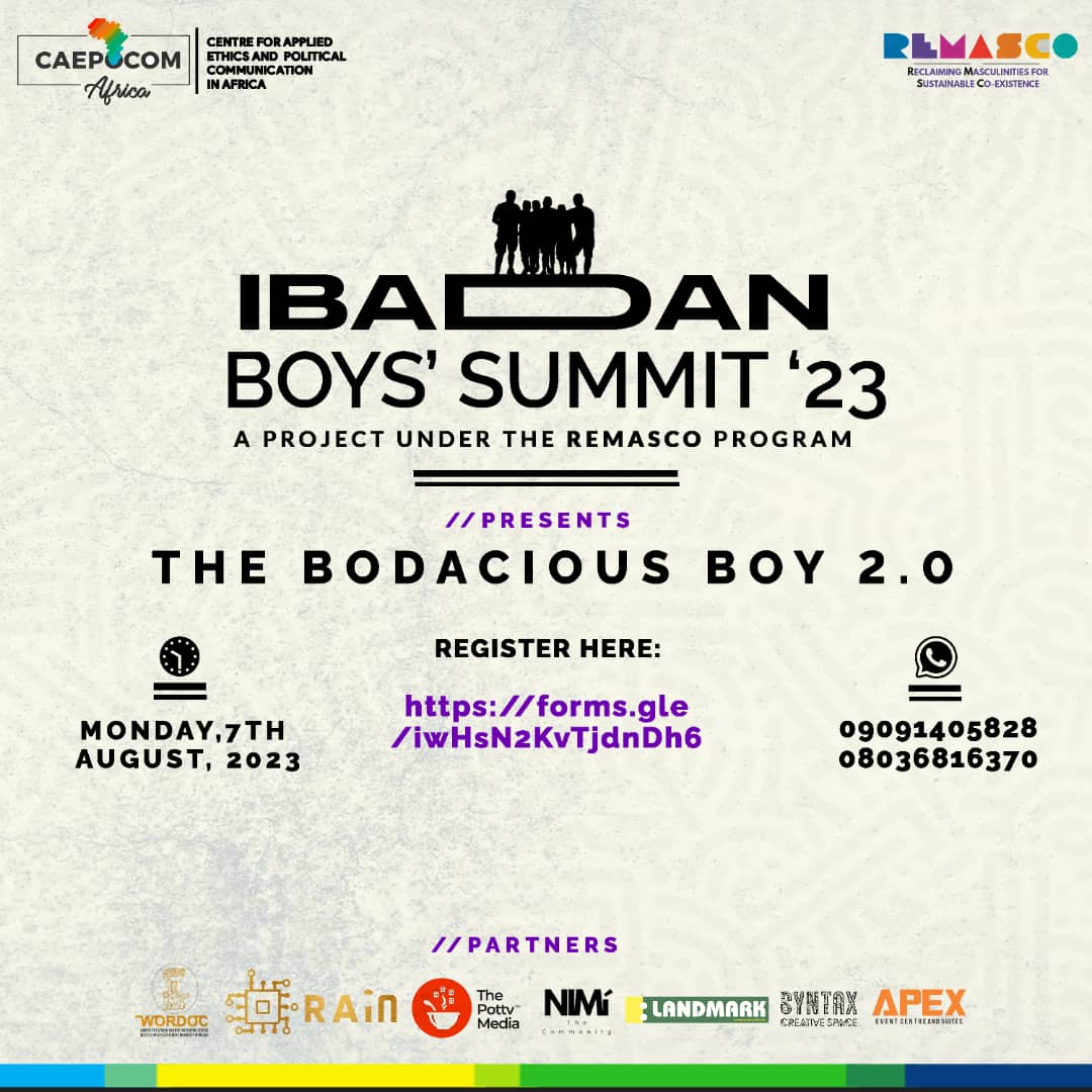 It's been a while Twitter fam✨✨ CAEPOCOM Africa presents another Ibadan boys' summit and is back bigger and better than ever!!!! To register pls click the link below forms.gle/Qfc292UJtuGovk…