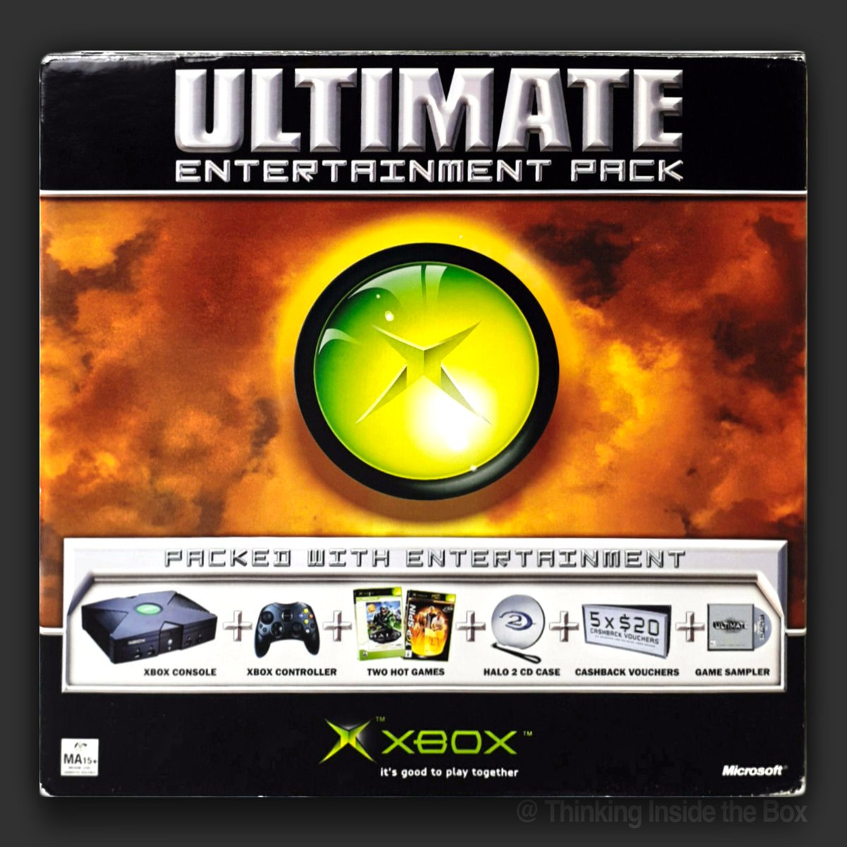 Thinkboxpodcast's tweet photo. Hello everyone! Today's box/bundle spotlight is the 137th and features the Australian Ultimate Entertainment Pack.
Wanna see more? Follow the link below!
https://t.co/Z6g4PPdI6h

#Microsoft #OriginalXbox #retrogames #retro #Xbox https://t.co/pekqgw2VmO