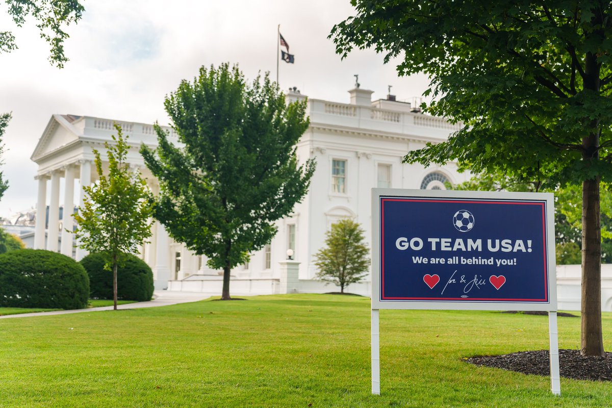 FLOTUS46Archive's tweet photo. It’s Game Day for Team USA!

We are all cheering you on, @USWNT. 💕 https://t.co/1ypZqf61Nk