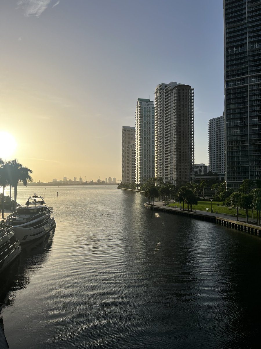 Beautiful morning in Miami.