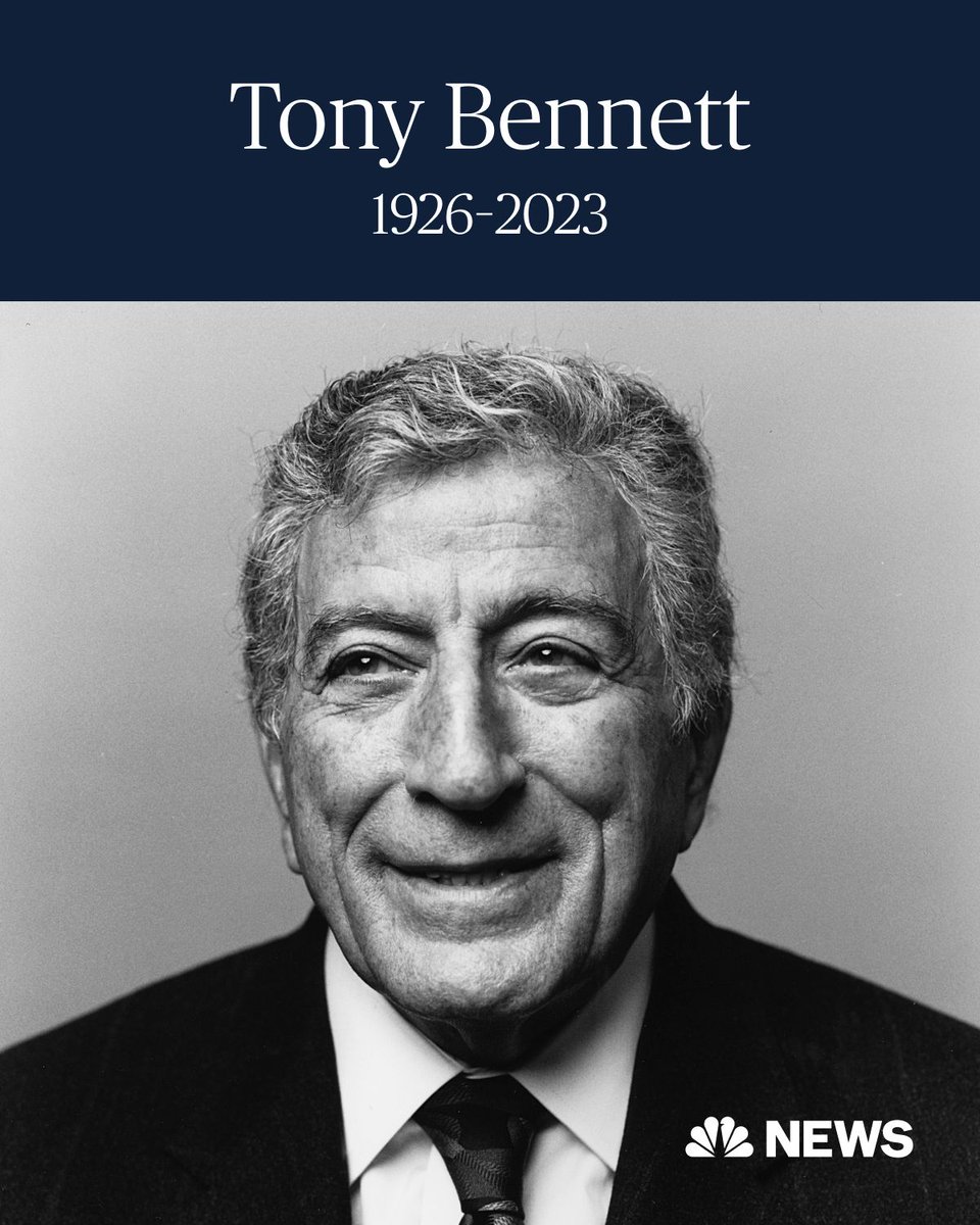 BREAKING: Tony Bennett, one of the most beloved voices in the history of American music, has died at 96. nbcnews.app.link/DACHRT6aCBb