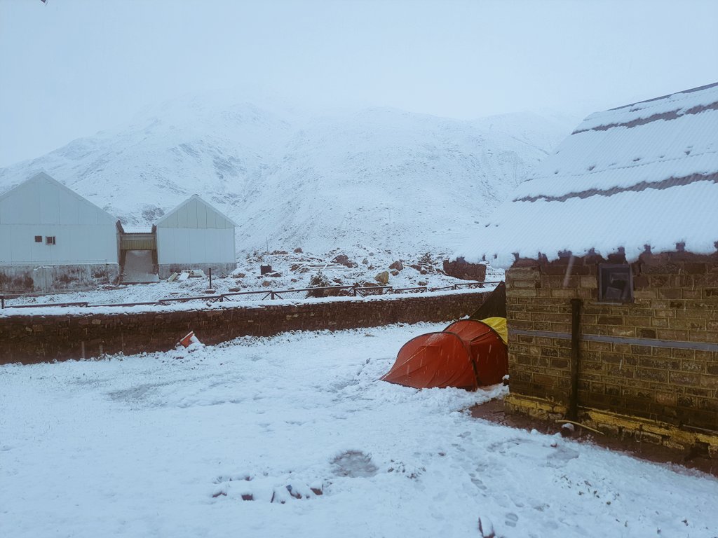 HRSA_IITBombay's tweet photo. An experience to remember

On July 6th, our team reached the basecamp near Patsio, HP, for glacier fieldwork. After 2days of acclimatization, we were supposed to trek up to the glacier at around 4900m. But there was a massive turnover of weather events all over Northern India
1/5 https://t.co/hlXz2fINvR