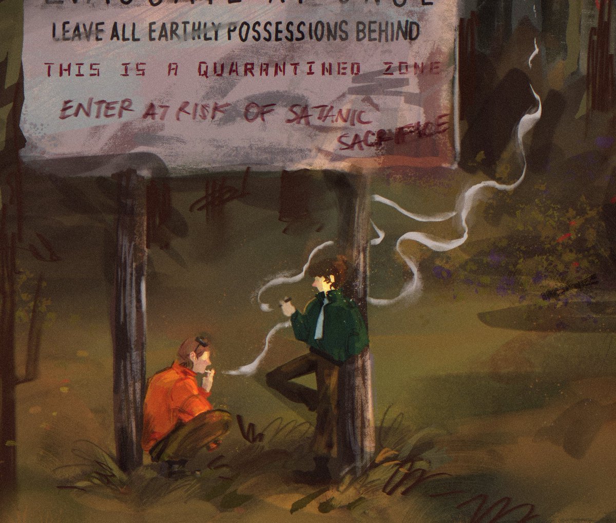 Patrolmen at the edge of the apocalypse

#steddie #StrangerThings