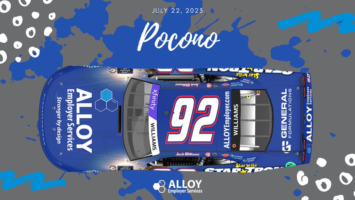 We're back on the hood of @Josh6williams' No. 92 this weekend at @PoconoRaceway! 🎨  

#StrongerByDesign #ExplorePocono225