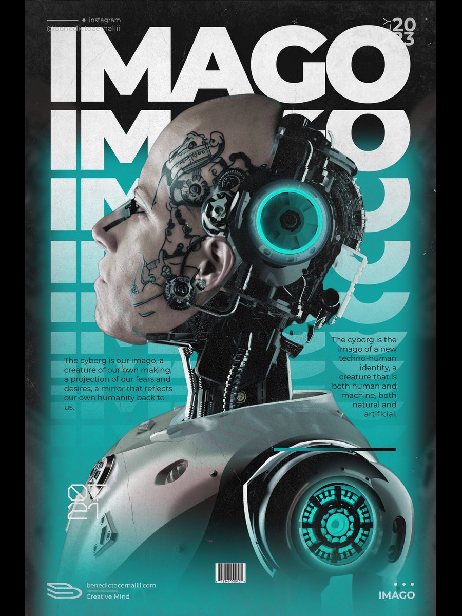 GM! The cyborg is the imago of a new techno-human identity, a creature that is both human and machine, both natural and artificial.