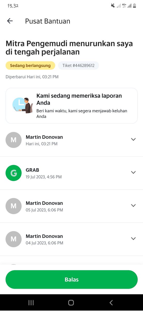 mdonovanm's tweet photo. @GrabID Sangat kecewa dengan pelayanannya..Keanggotaan di aplikasi sudah platinum namun sangat disayangkan case dri 5 Juli baru di reply 19 Juli 2023 💔💔 https://t.co/UIh7eAxVbA