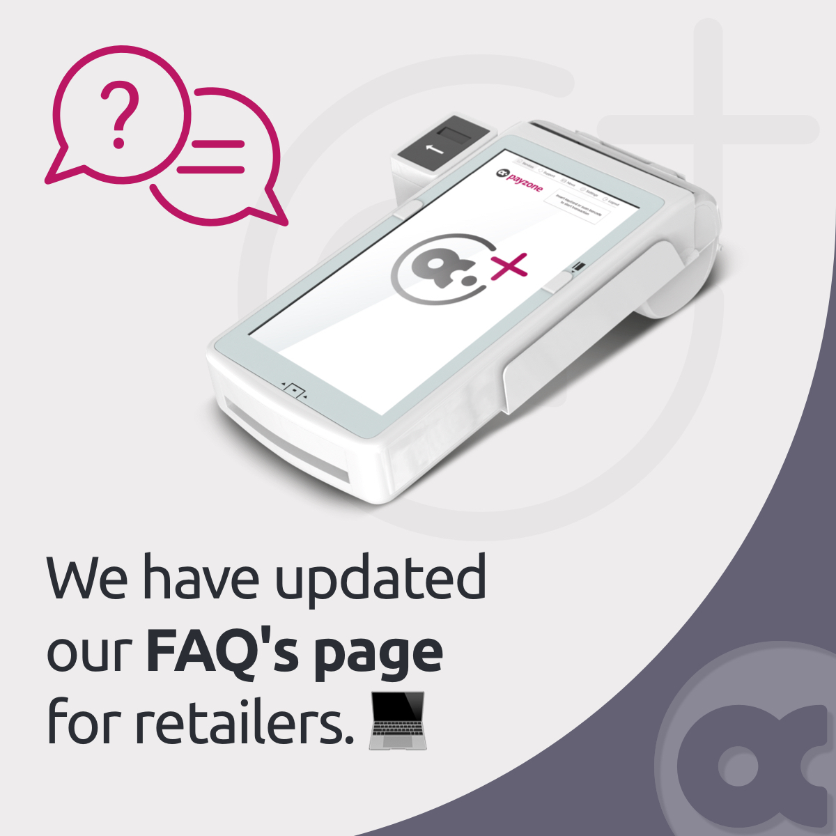 We have updated our FAQ's page for retailers! Everything you need to know about your Payzone Plus device, whether you're a new or existing Payzone retailer, is available here ⬇️ payzone.co.uk/retailers/reta… #Payzone #PayzonePlus