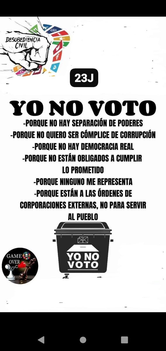 IIIDOC's tweet photo. Aqui teneis nuestra resistencia.
El voto NULO, es el que de verdad les hace daño.
Imprime esta papeleta y a votar https://t.co/yEhkOSIpqB