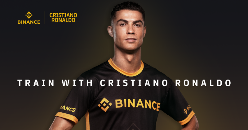 binance's tweet photo. Train with the greatest of all time.

Made possible through the Super Super Rare (SSR) ForeverCR7: The GOAT NFTs.

Place your bid today 👇