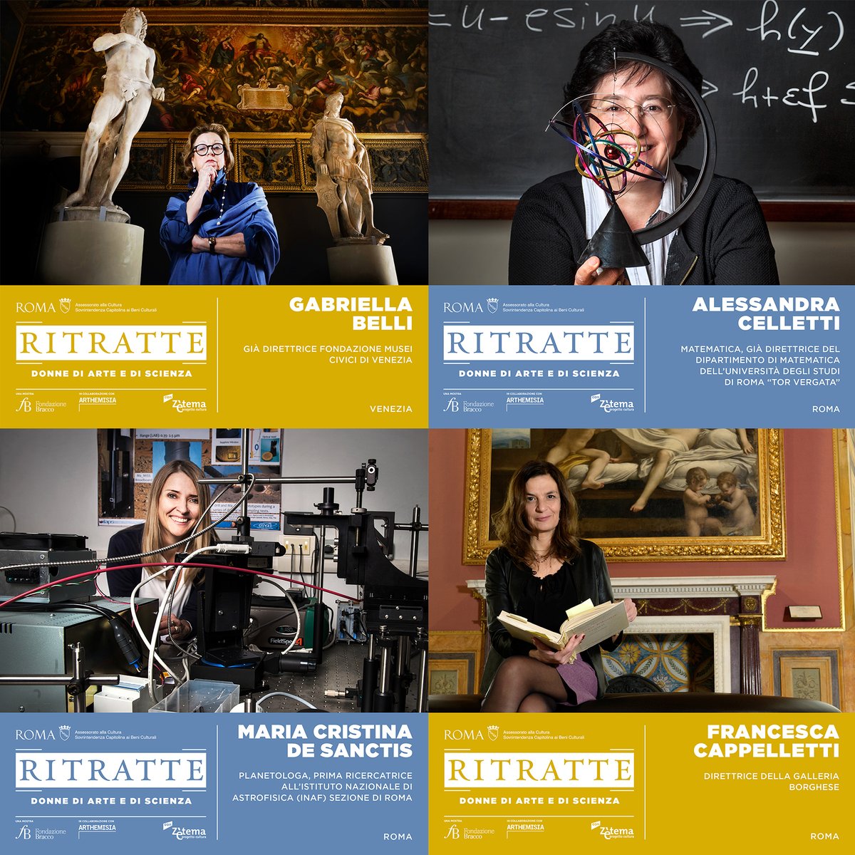 FondBracco's tweet photo. Nuova settimana, nuove protagoniste! La mostra “Ritratte. Donne di arte e di scienza” continua a presentarci alcune delle donne di spicco del panorama italiano dedicato ai settori della scienza e dei beni culturali. Scopri di più 👉 https://t.co/19fb9JqWaU https://t.co/w7o0r32Kyg