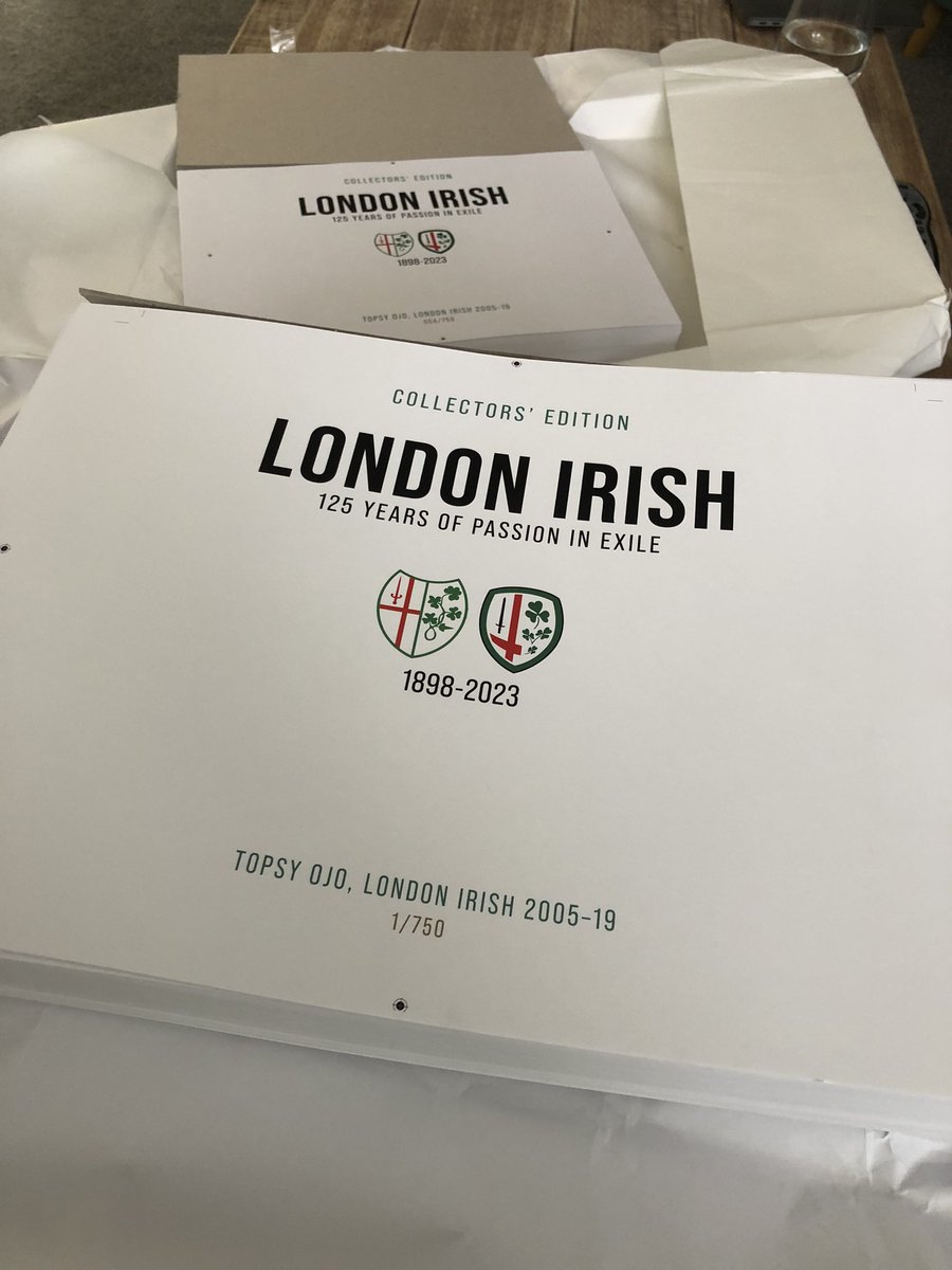 Looks what’s arrived in the post 🖊️ <a href="/LondonIrishBook/">LondonIrishBook</a>