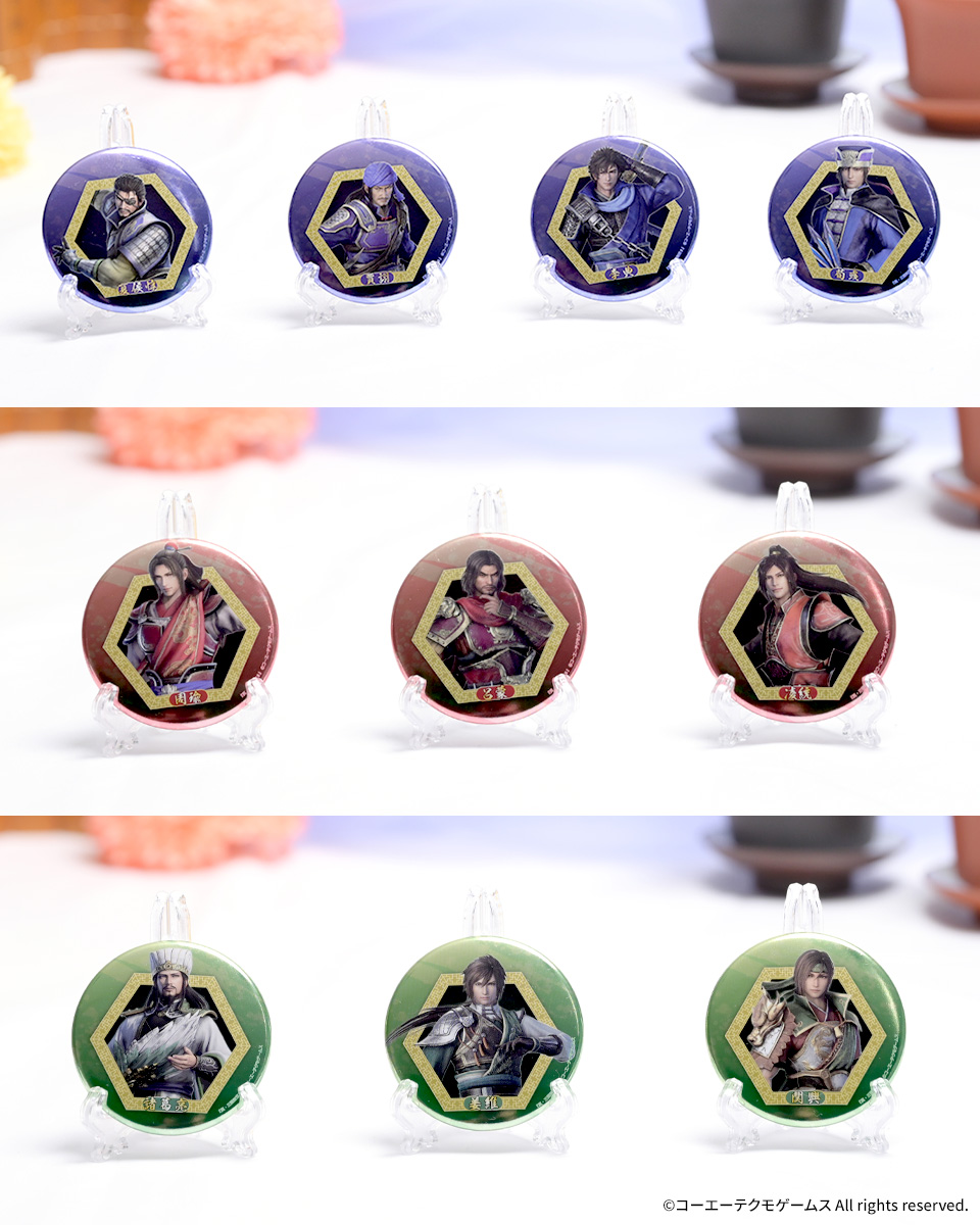 コーエー 戦国無双 トレーディングメタリック缶バッジ トレーナー