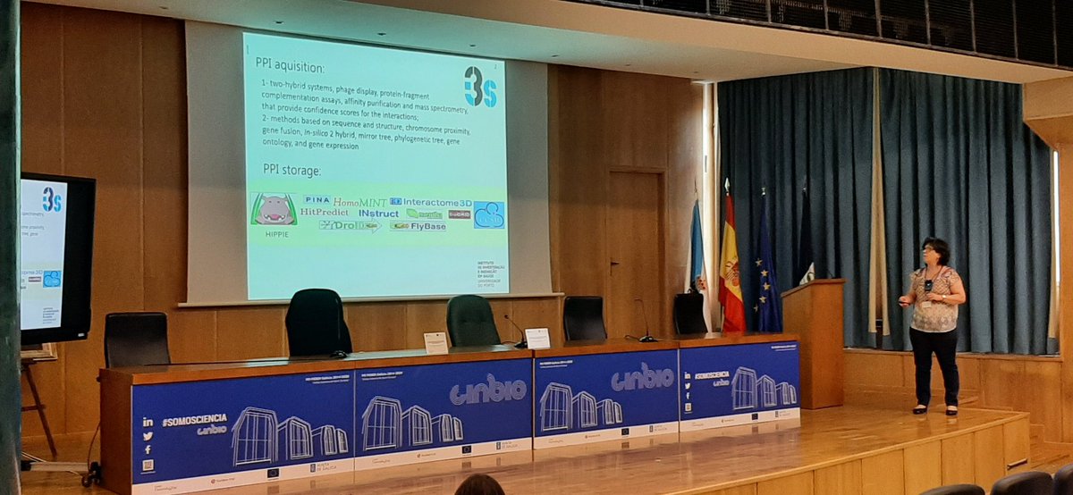 Wellcome! We are starting the 2nd day of #6AM_CINBIO with Cristina P. Vieira talking about protein-protein interactions for in-silico identification of proteins in spinocerebellar ataxia type 3.