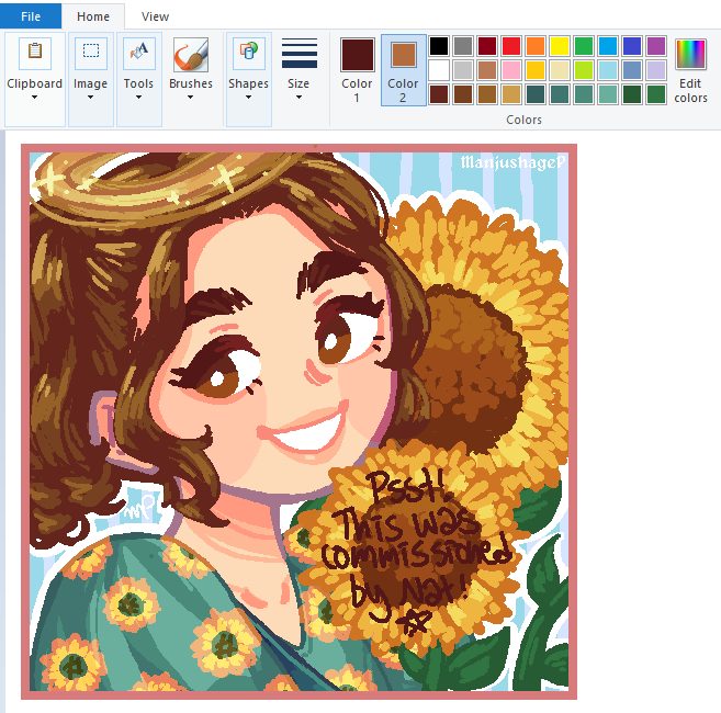 ManjushageP's tweet photo. Yay another comm finished! 🩵🌻
Got a new mouse just in time for this hehe
#mspaint #arttwt #artmoots https://t.co/I1zdLd1Zbb