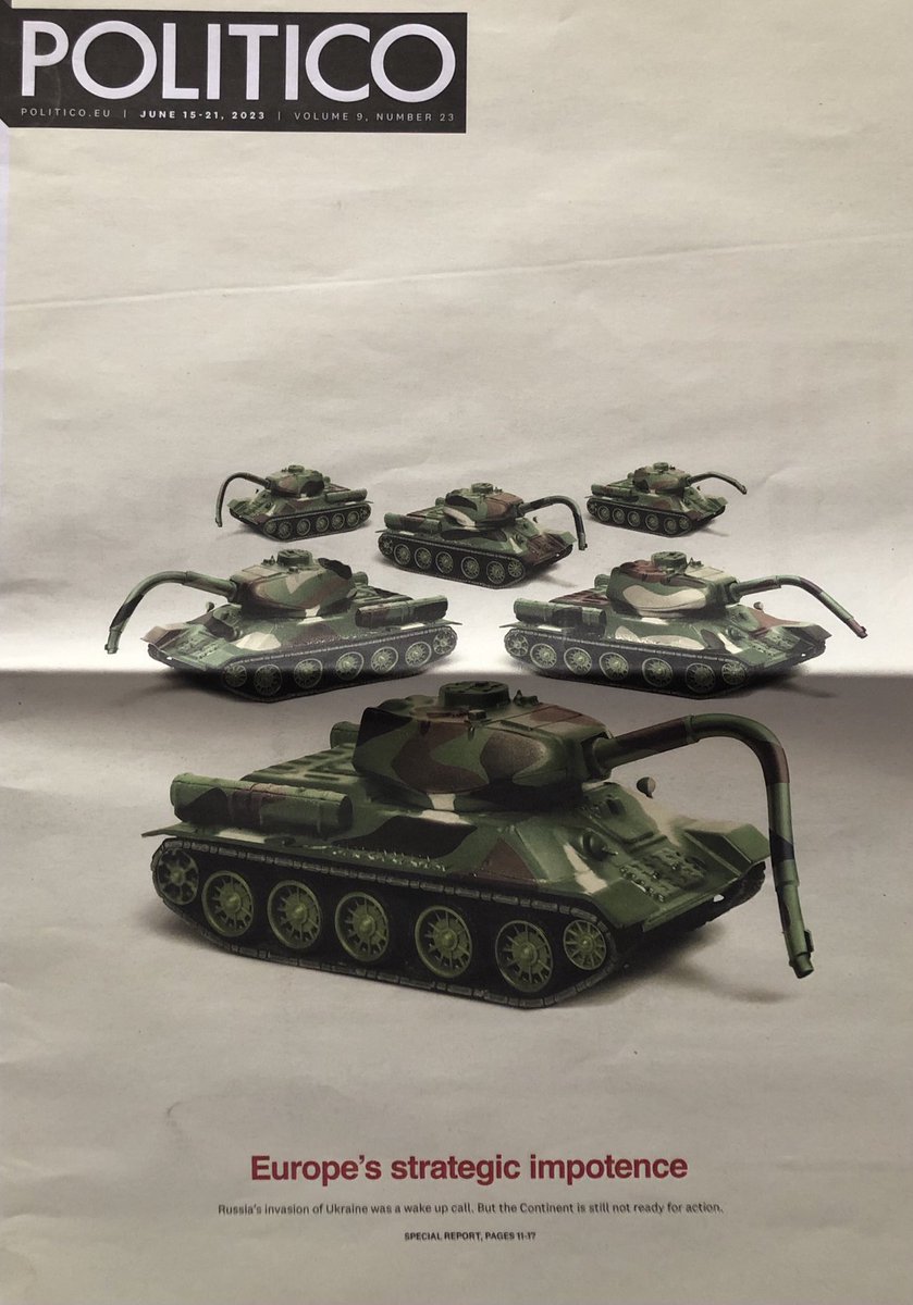 This cover on Europe’s strategic impotence from ⁦<a href="/politico/">POLITICO</a>⁩