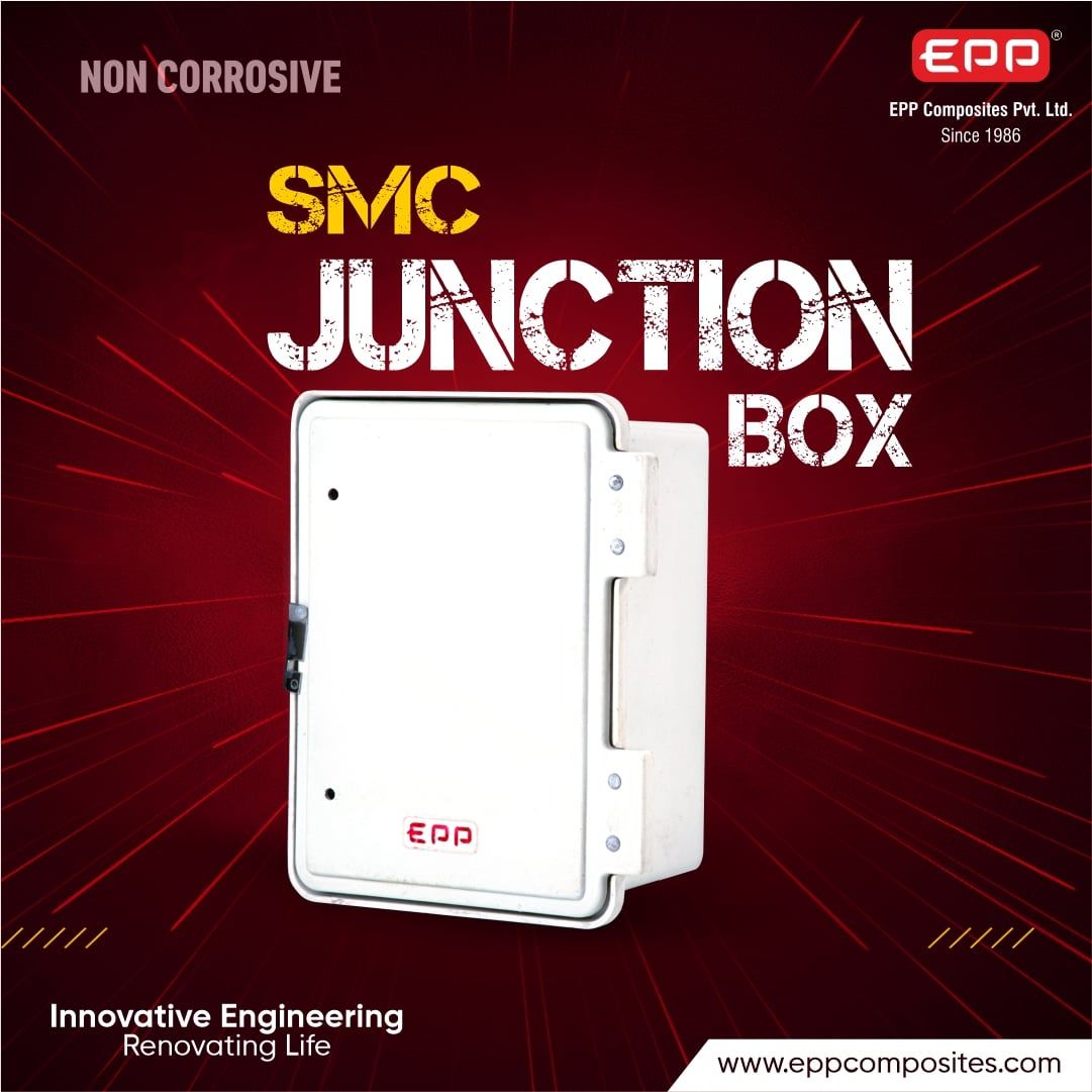 SMC Junction Box

#eppcomposites #junctionbox #exportersindia #frpproducts #frp #noncorrosive #noncorrosive #discom #electricalindustry #generalindustries #retailmarket #railwaysMES #solar #submersible #smartcity #oem