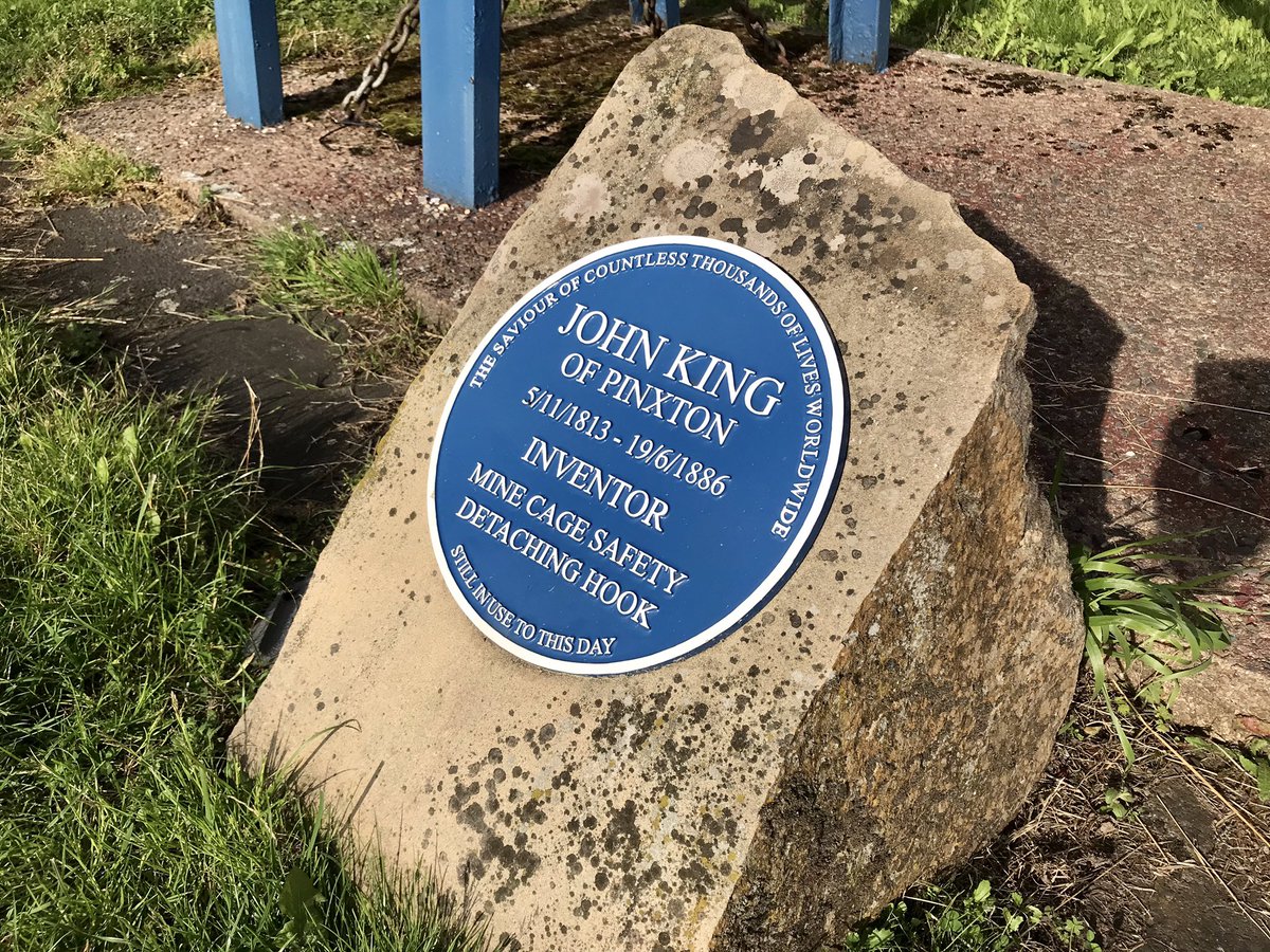 coal_legacies's tweet image. Nice to see John King  #Pinxton #Derbyshire inventor of the mine cage safety hook that prevents overwinding commemorated in the village
#coal #miningheritage #minesafety #miningmemorial #explore
