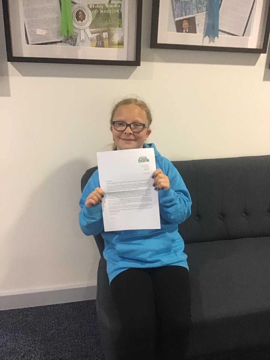 We are incredibly proud of this young lady for donating her prize for showing her values this year to a food bank. We are delighted to have received a thank you letter from the food bank in recognition of such a kind and caring gesture. What a role model of our school values! 🌟