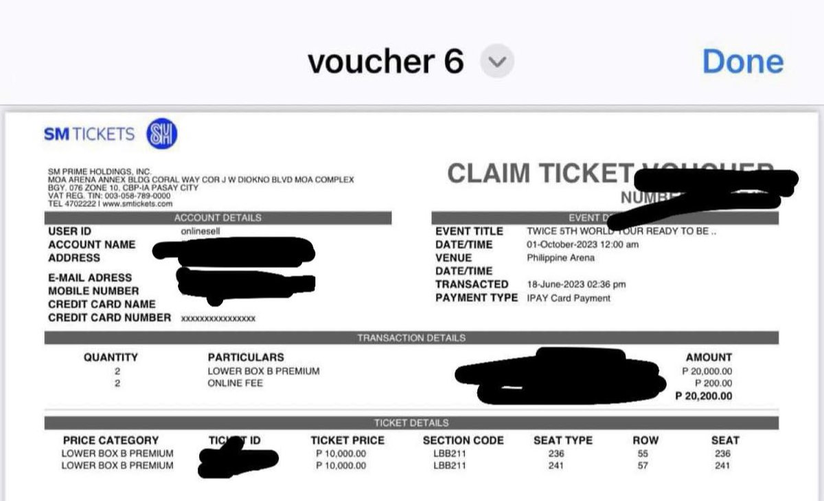 For sale
Twice rtb LBB prem tickets
Section 211 row 55 and 57
SRP ONLY (10k)
Dm me if inch

wts If Twice rtb chaeyoung nayeon mina sana momo dahyun jihyo tzuyu jeongyeon
